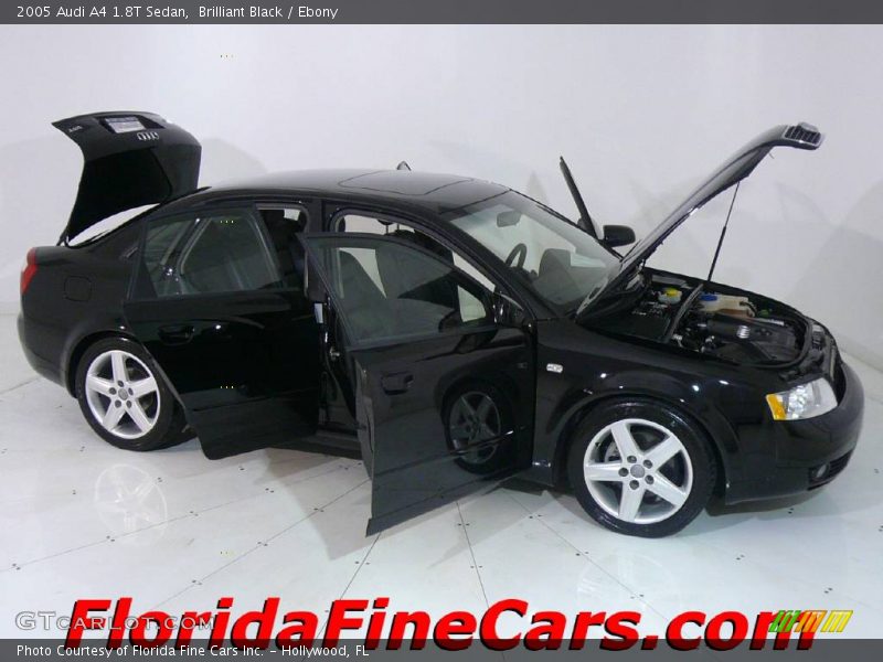 Brilliant Black / Ebony 2005 Audi A4 1.8T Sedan