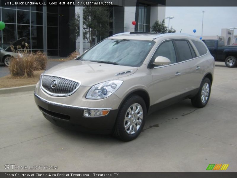 Gold Mist Metallic / Cashmere/Cocoa 2011 Buick Enclave CXL