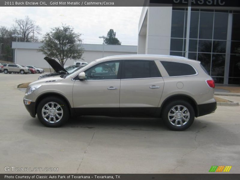 Gold Mist Metallic / Cashmere/Cocoa 2011 Buick Enclave CXL
