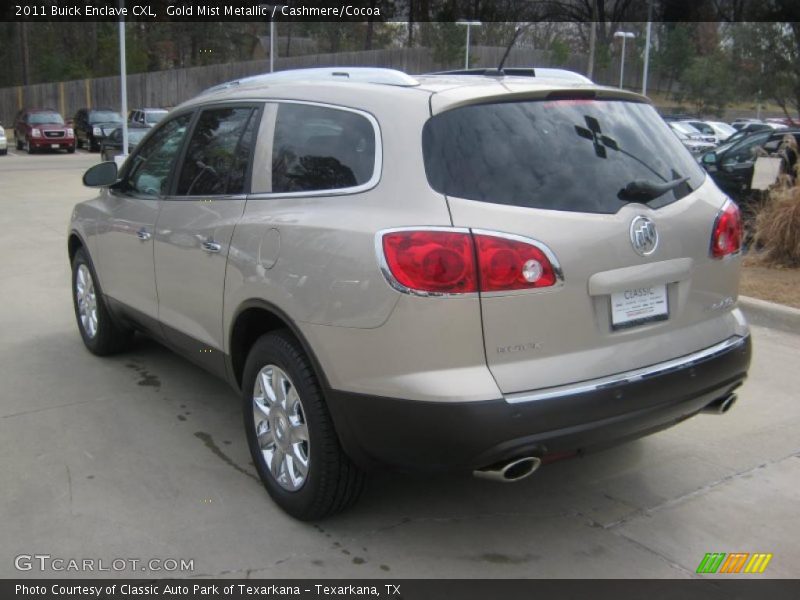 Gold Mist Metallic / Cashmere/Cocoa 2011 Buick Enclave CXL