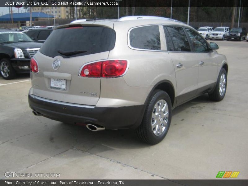 Gold Mist Metallic / Cashmere/Cocoa 2011 Buick Enclave CXL