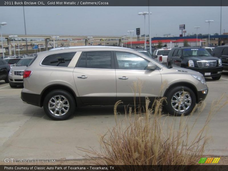 Gold Mist Metallic / Cashmere/Cocoa 2011 Buick Enclave CXL