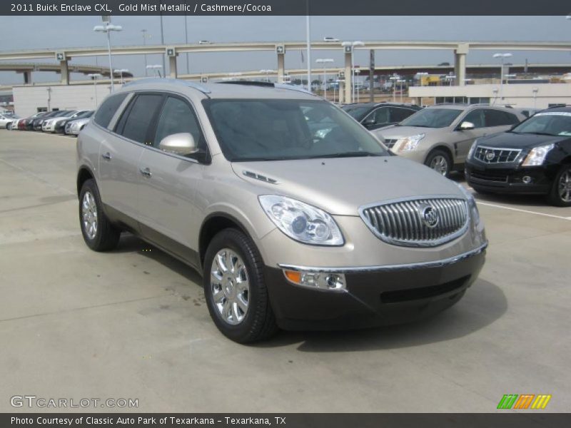 Gold Mist Metallic / Cashmere/Cocoa 2011 Buick Enclave CXL