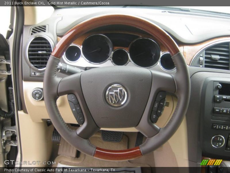 Gold Mist Metallic / Cashmere/Cocoa 2011 Buick Enclave CXL