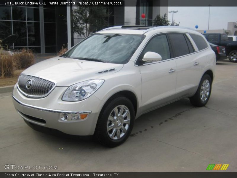 White Diamond Tricoat / Cashmere/Cocoa 2011 Buick Enclave CXL