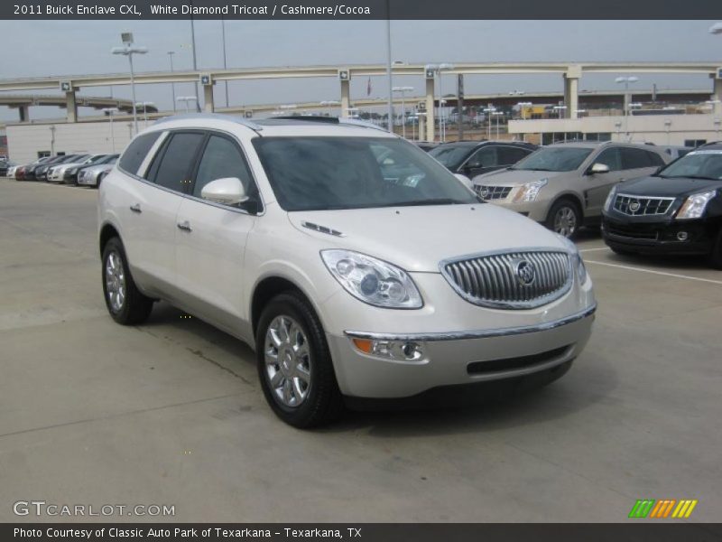 White Diamond Tricoat / Cashmere/Cocoa 2011 Buick Enclave CXL