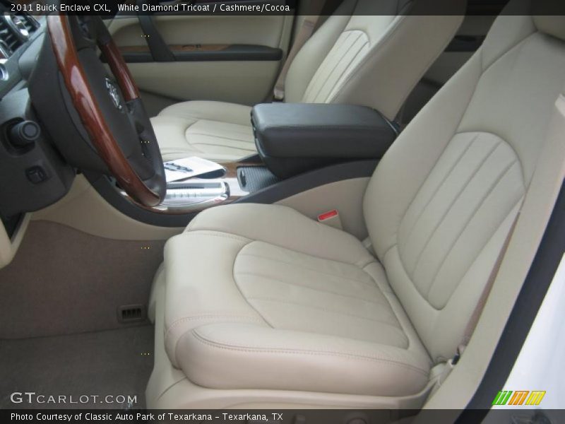 White Diamond Tricoat / Cashmere/Cocoa 2011 Buick Enclave CXL