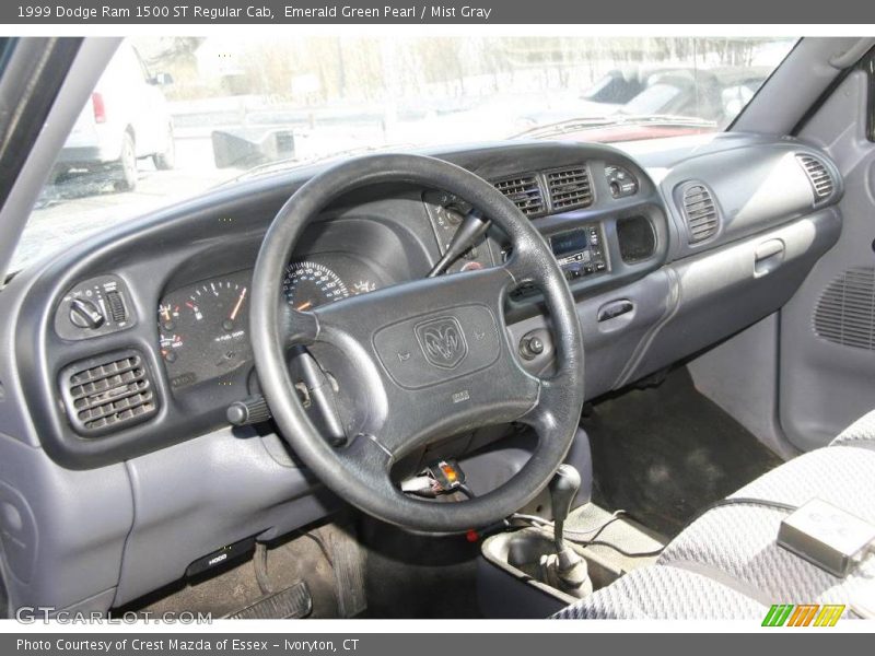 Emerald Green Pearl / Mist Gray 1999 Dodge Ram 1500 ST Regular Cab