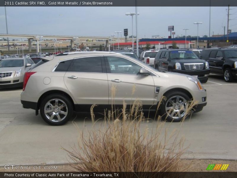 Gold Mist Metallic / Shale/Brownstone 2011 Cadillac SRX FWD