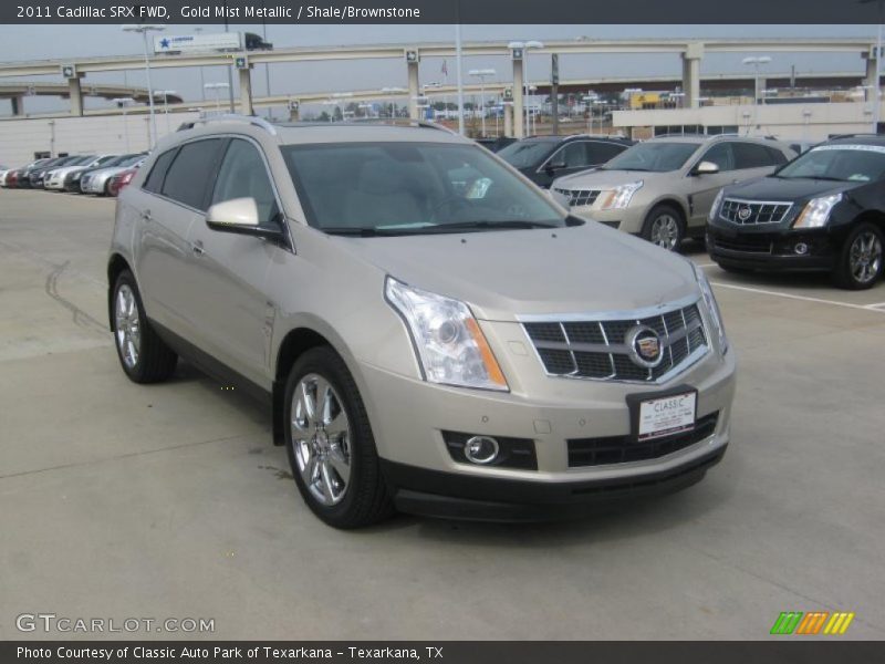 Gold Mist Metallic / Shale/Brownstone 2011 Cadillac SRX FWD