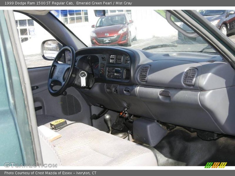 Emerald Green Pearl / Mist Gray 1999 Dodge Ram 1500 ST Regular Cab