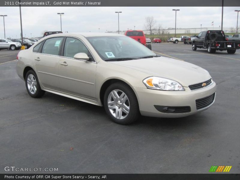 Gold Mist Metallic / Neutral 2011 Chevrolet Impala LT