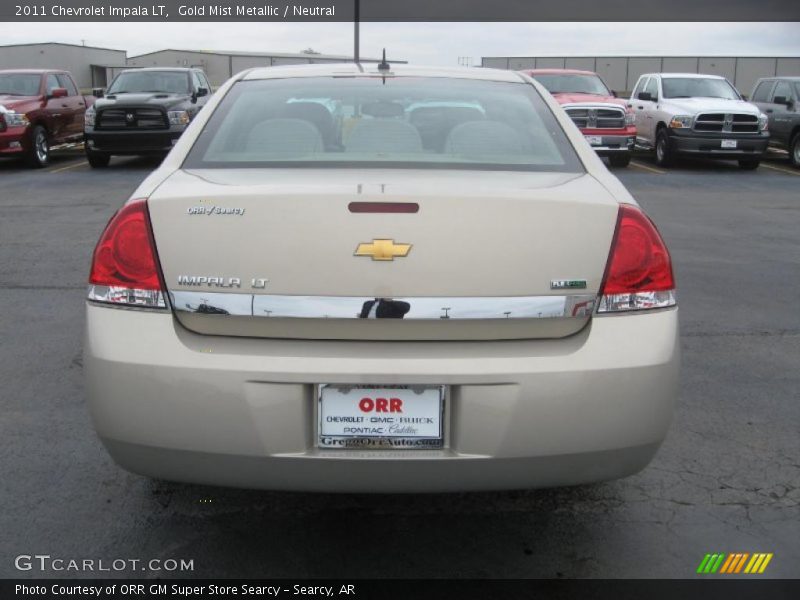 Gold Mist Metallic / Neutral 2011 Chevrolet Impala LT