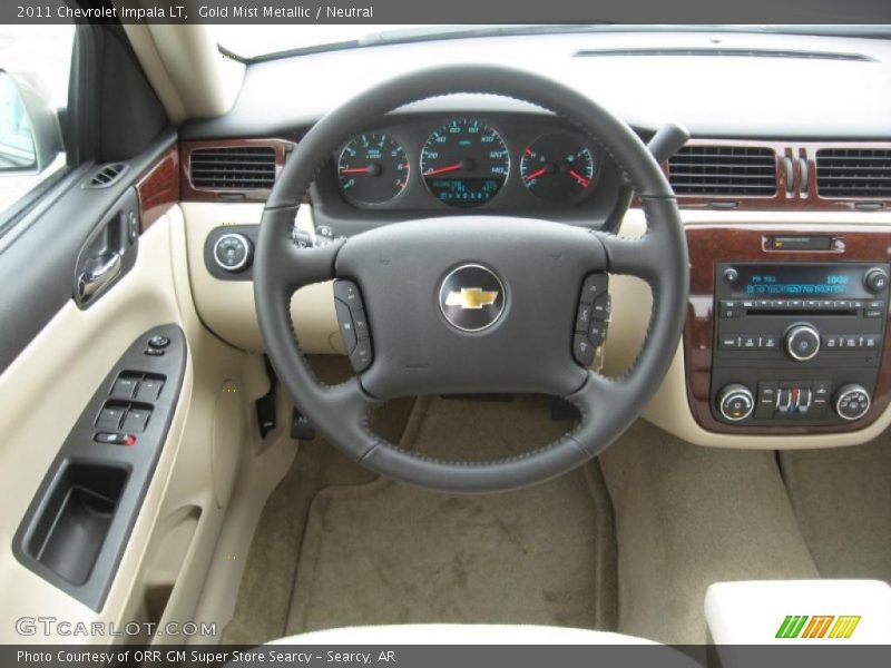 Gold Mist Metallic / Neutral 2011 Chevrolet Impala LT