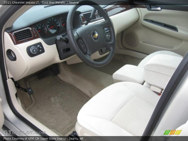 Gold Mist Metallic / Neutral 2011 Chevrolet Impala LT