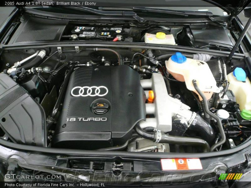 Brilliant Black / Ebony 2005 Audi A4 1.8T Sedan