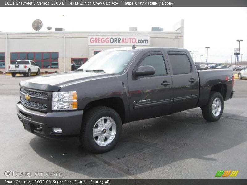 Taupe Gray Metallic / Ebony 2011 Chevrolet Silverado 1500 LT Texas Edition Crew Cab 4x4