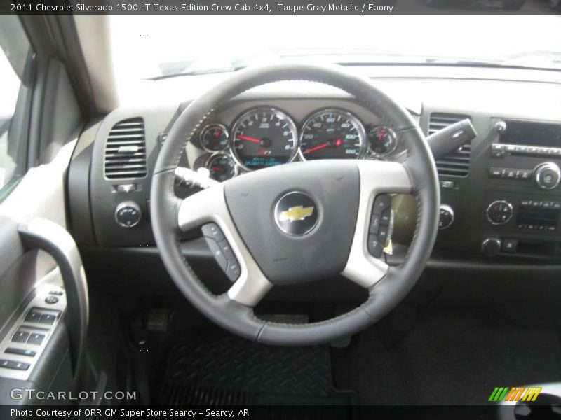 Taupe Gray Metallic / Ebony 2011 Chevrolet Silverado 1500 LT Texas Edition Crew Cab 4x4
