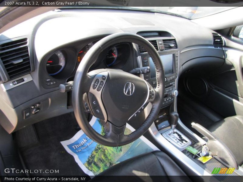 Carbon Gray Pearl / Ebony 2007 Acura TL 3.2