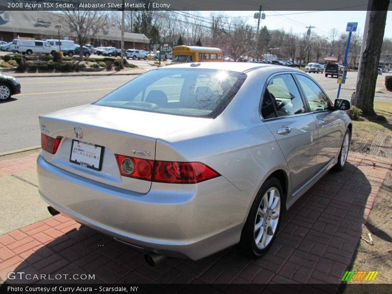 Alabaster Silver Metallic / Ebony 2008 Acura TSX Sedan