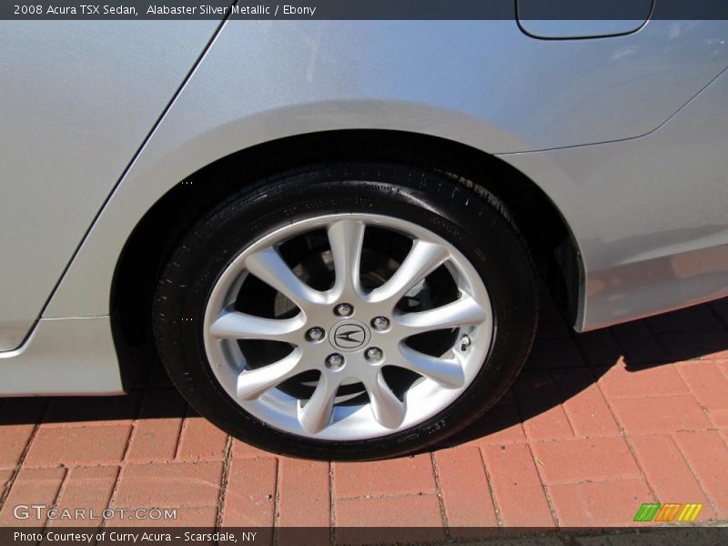 Alabaster Silver Metallic / Ebony 2008 Acura TSX Sedan