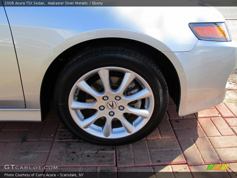 Alabaster Silver Metallic / Ebony 2008 Acura TSX Sedan