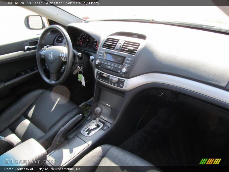 Alabaster Silver Metallic / Ebony 2008 Acura TSX Sedan