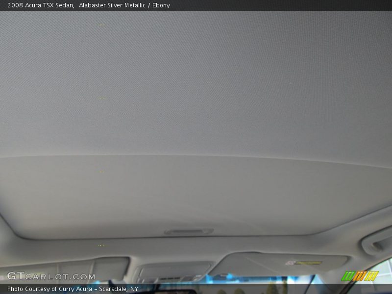 Alabaster Silver Metallic / Ebony 2008 Acura TSX Sedan