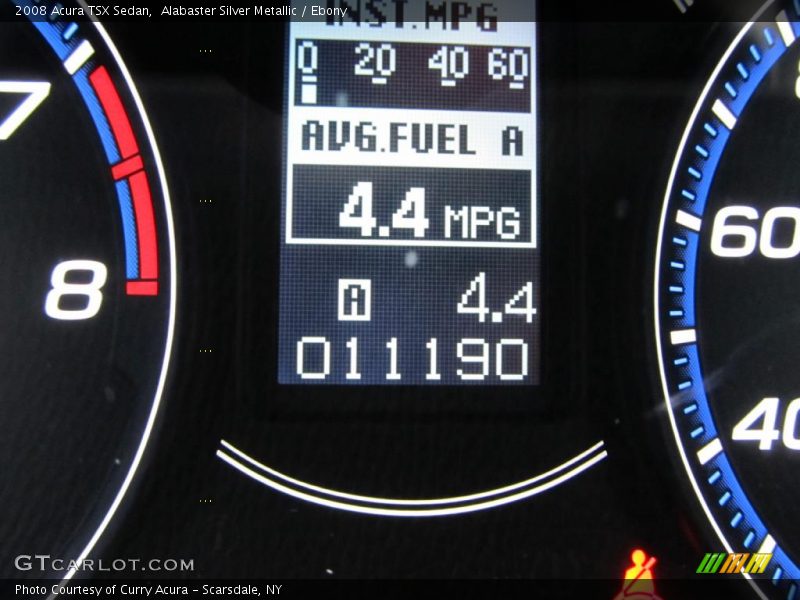 Alabaster Silver Metallic / Ebony 2008 Acura TSX Sedan