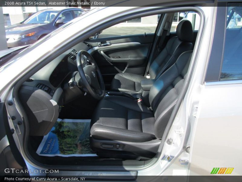 Alabaster Silver Metallic / Ebony 2008 Acura TSX Sedan