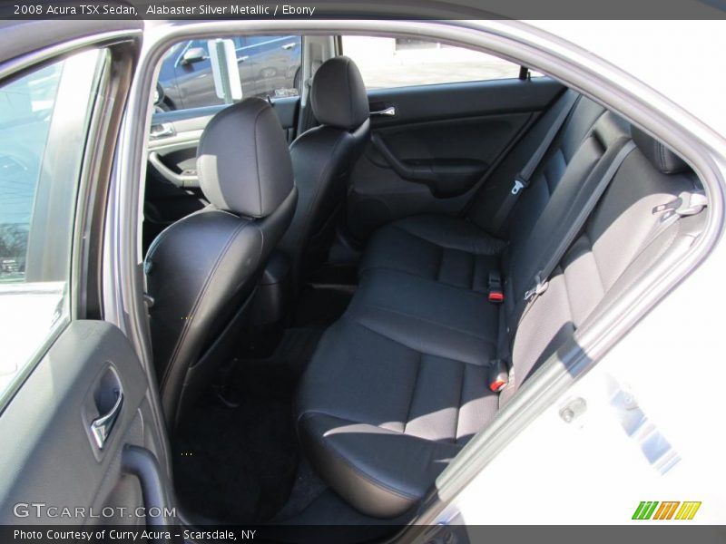 Alabaster Silver Metallic / Ebony 2008 Acura TSX Sedan
