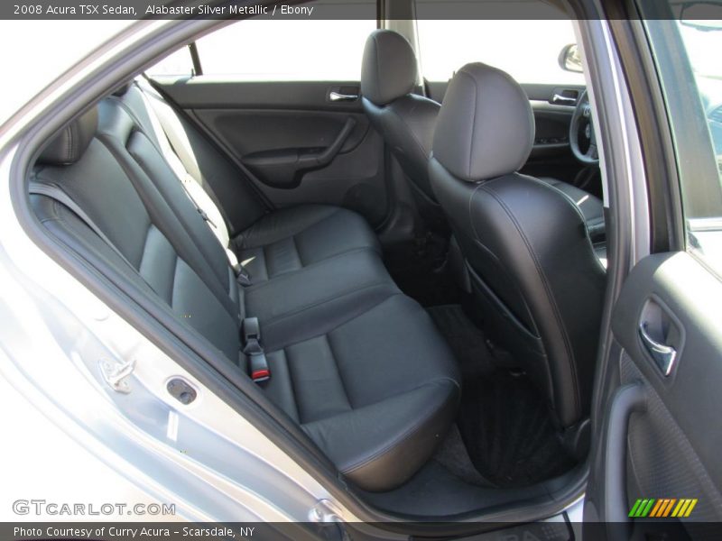 Alabaster Silver Metallic / Ebony 2008 Acura TSX Sedan