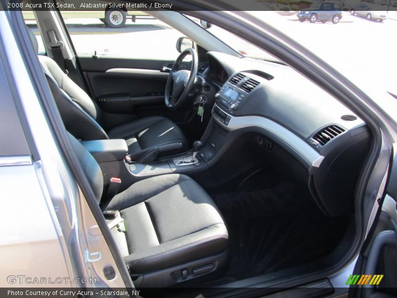 Alabaster Silver Metallic / Ebony 2008 Acura TSX Sedan