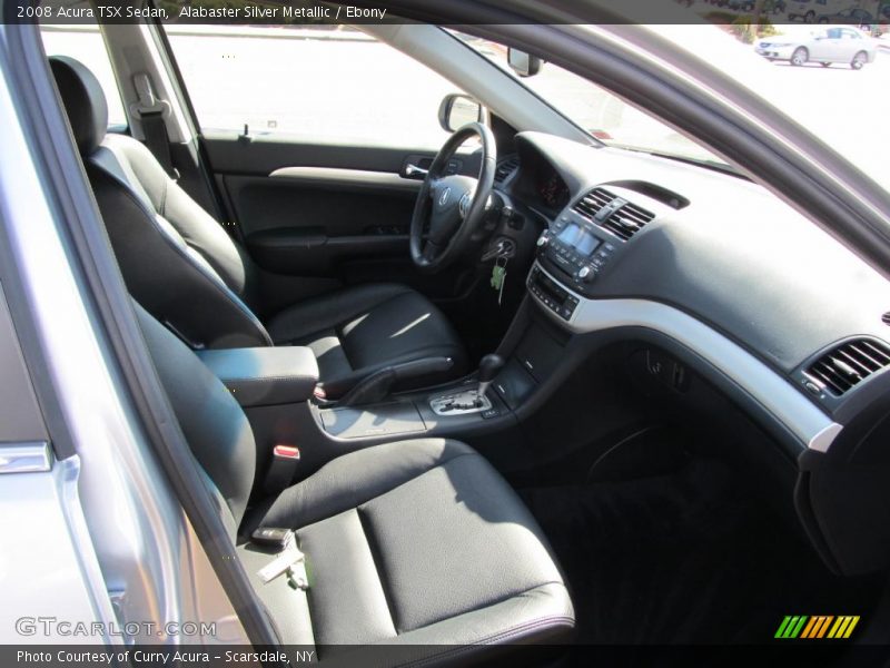 Alabaster Silver Metallic / Ebony 2008 Acura TSX Sedan