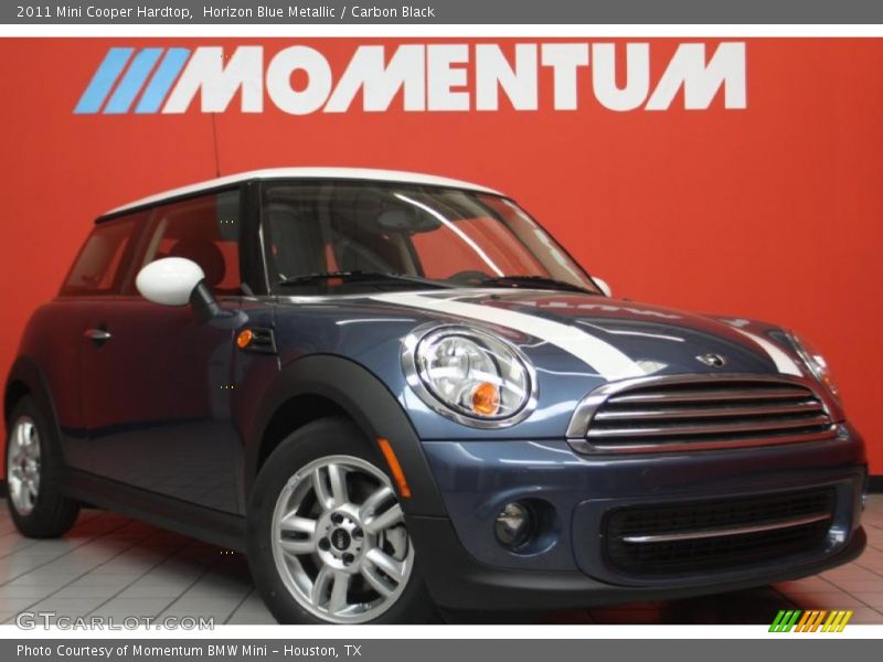 Horizon Blue Metallic / Carbon Black 2011 Mini Cooper Hardtop
