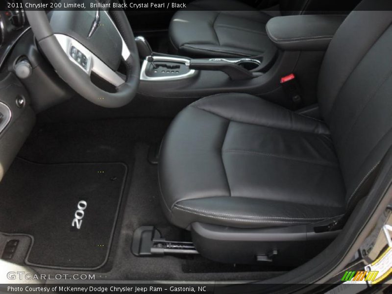 Brilliant Black Crystal Pearl / Black 2011 Chrysler 200 Limited
