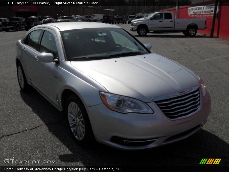 Bright Silver Metallic / Black 2011 Chrysler 200 Limited