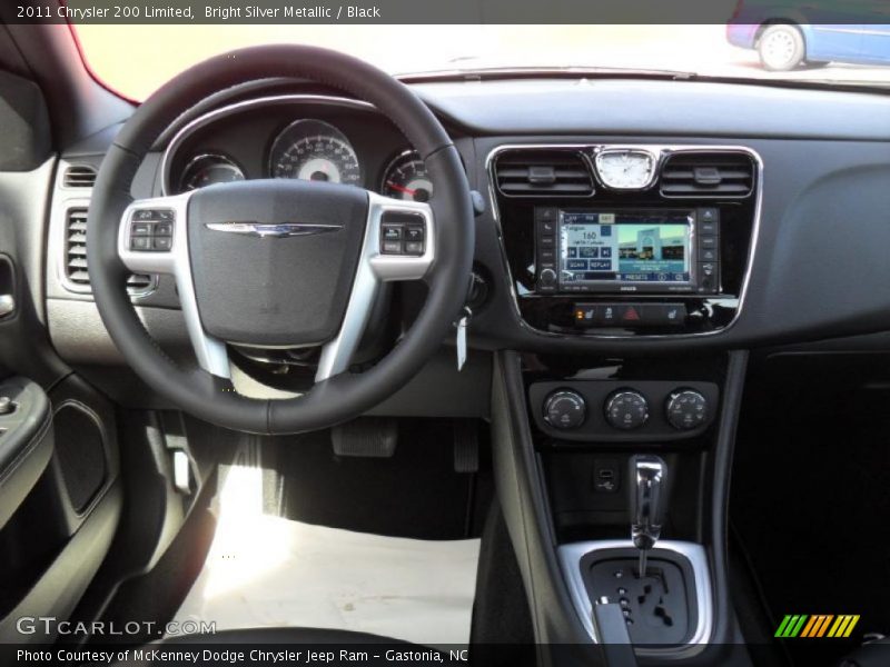 Bright Silver Metallic / Black 2011 Chrysler 200 Limited