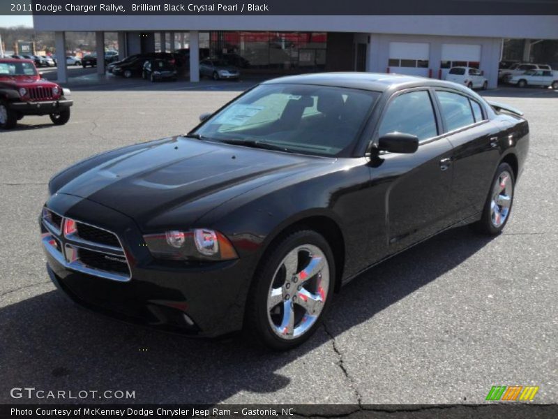 Brilliant Black Crystal Pearl / Black 2011 Dodge Charger Rallye