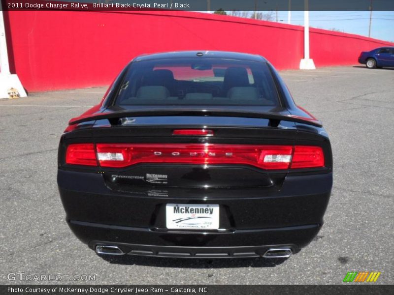 Brilliant Black Crystal Pearl / Black 2011 Dodge Charger Rallye