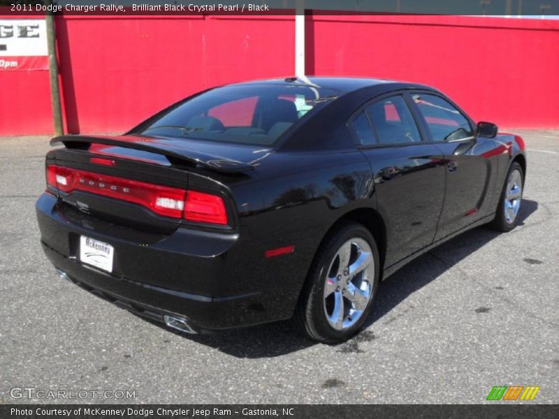 Brilliant Black Crystal Pearl / Black 2011 Dodge Charger Rallye