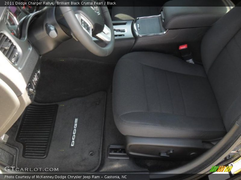 Brilliant Black Crystal Pearl / Black 2011 Dodge Charger Rallye