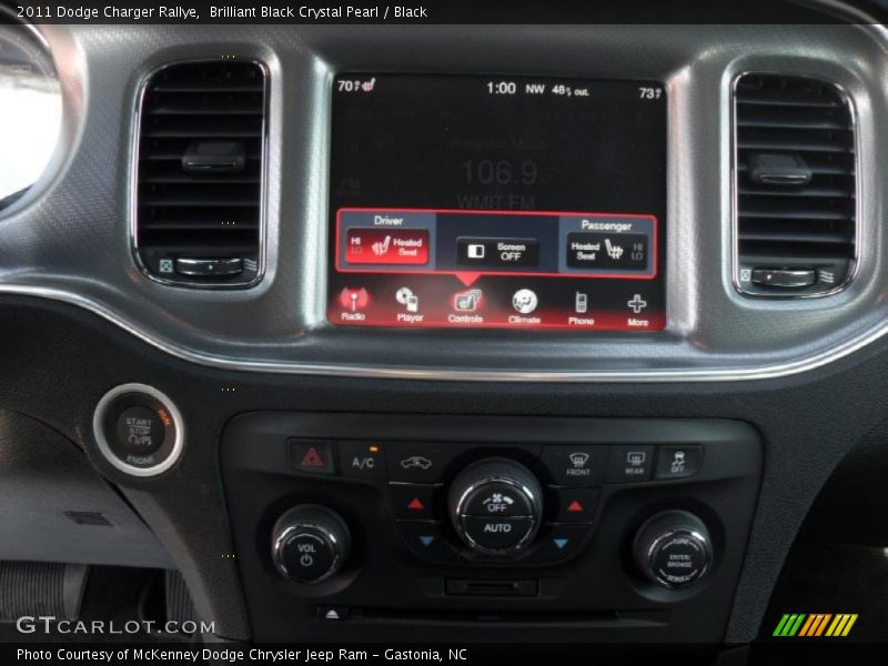 Brilliant Black Crystal Pearl / Black 2011 Dodge Charger Rallye