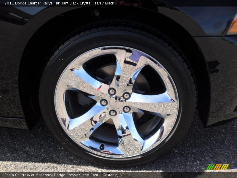 Brilliant Black Crystal Pearl / Black 2011 Dodge Charger Rallye