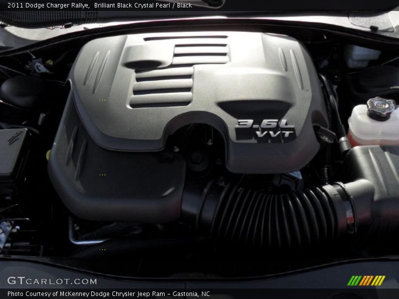 Brilliant Black Crystal Pearl / Black 2011 Dodge Charger Rallye