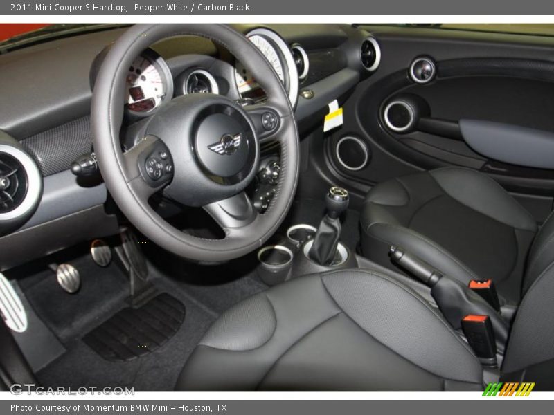 Pepper White / Carbon Black 2011 Mini Cooper S Hardtop