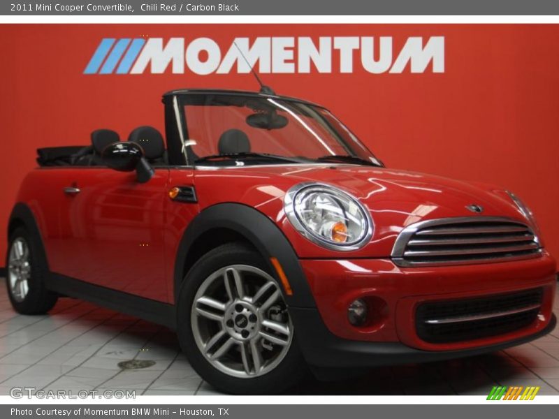 Chili Red / Carbon Black 2011 Mini Cooper Convertible