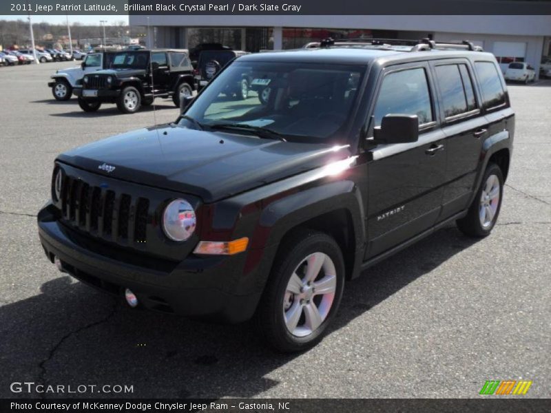 Brilliant Black Crystal Pearl / Dark Slate Gray 2011 Jeep Patriot Latitude