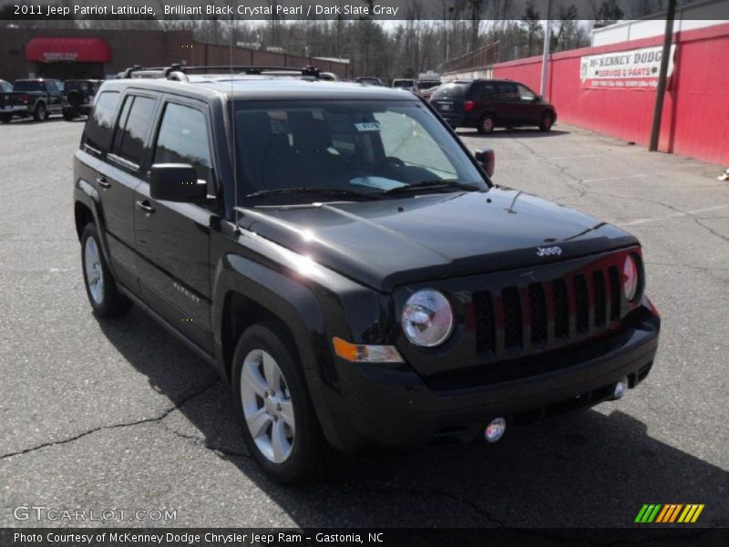 Brilliant Black Crystal Pearl / Dark Slate Gray 2011 Jeep Patriot Latitude