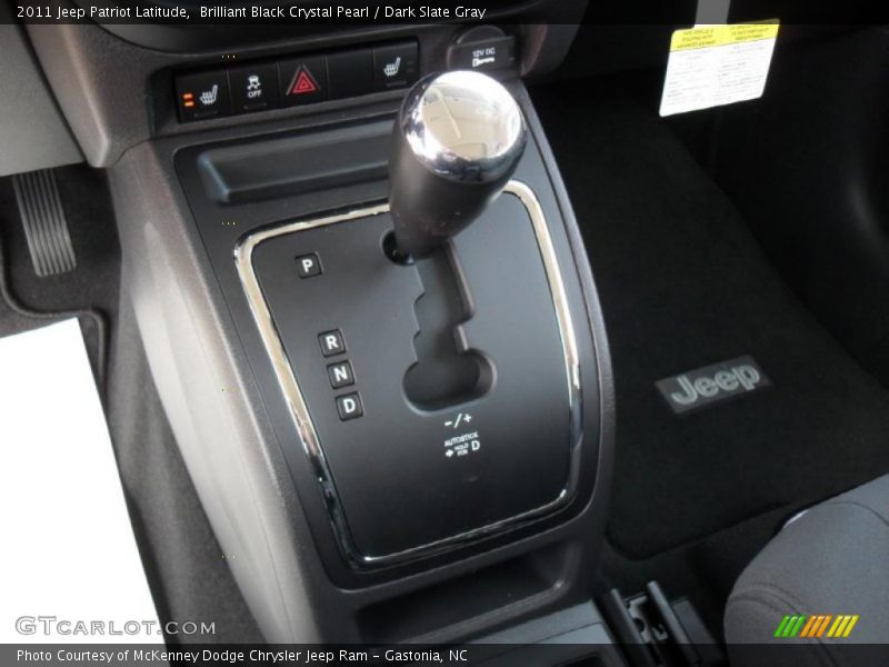 Brilliant Black Crystal Pearl / Dark Slate Gray 2011 Jeep Patriot Latitude